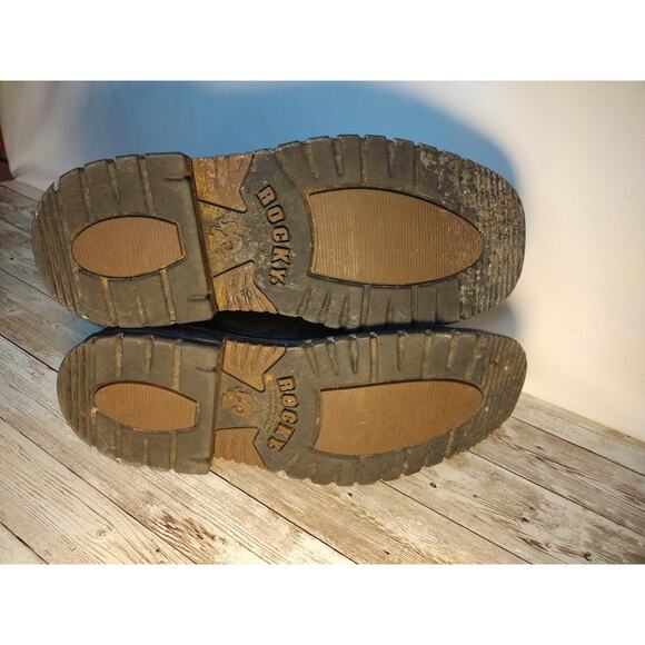 Rocky Cowboy Boots Camo Youth Size 5 Some Minor Flaws VGUC - Picture 10 of 15